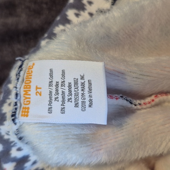 Gymboree Outlet girls size 2T fuzzy lined Fair Isle leggings, vguc - Picture 5 of 5